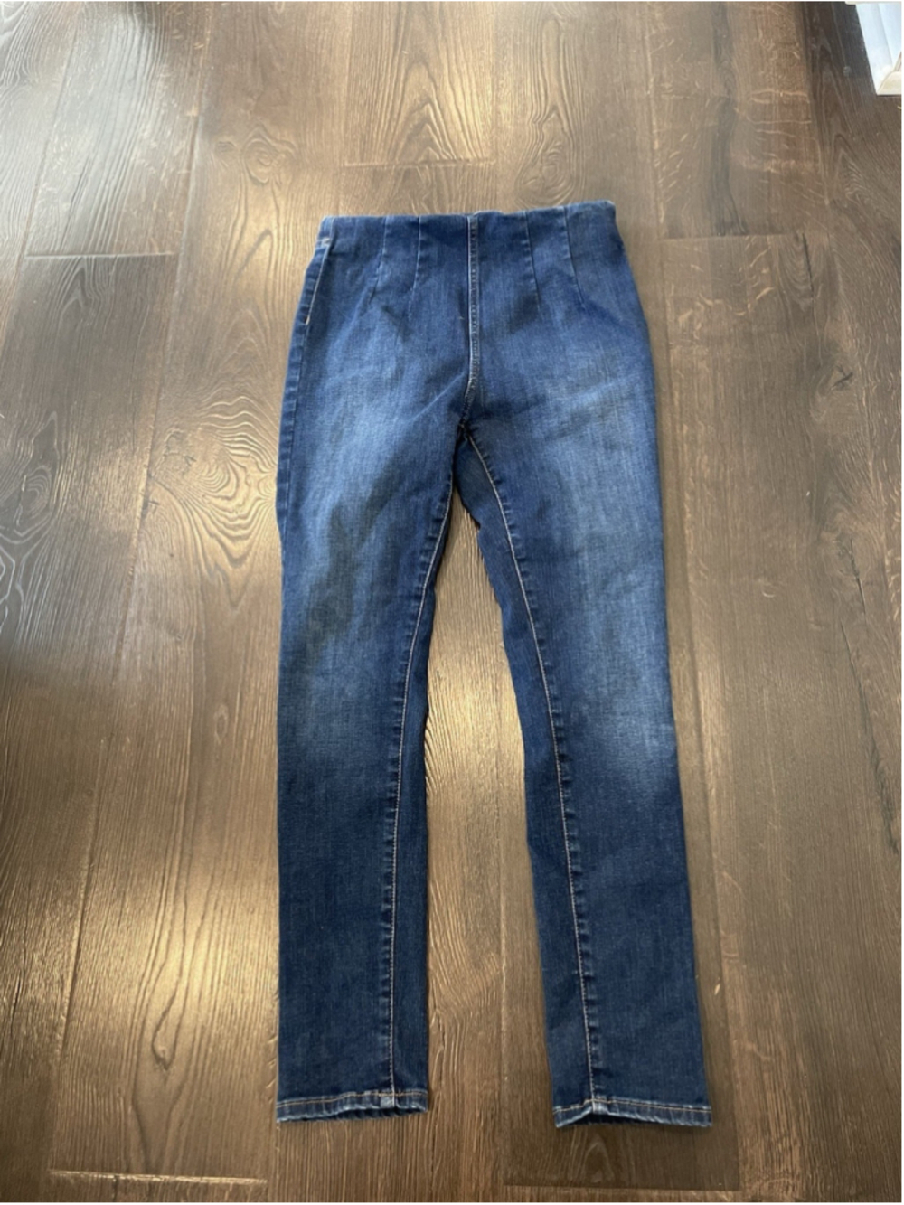 Free People Women's Pull-On Skinny Jeans Size 28 Dark Wash Mid Rise Stretch